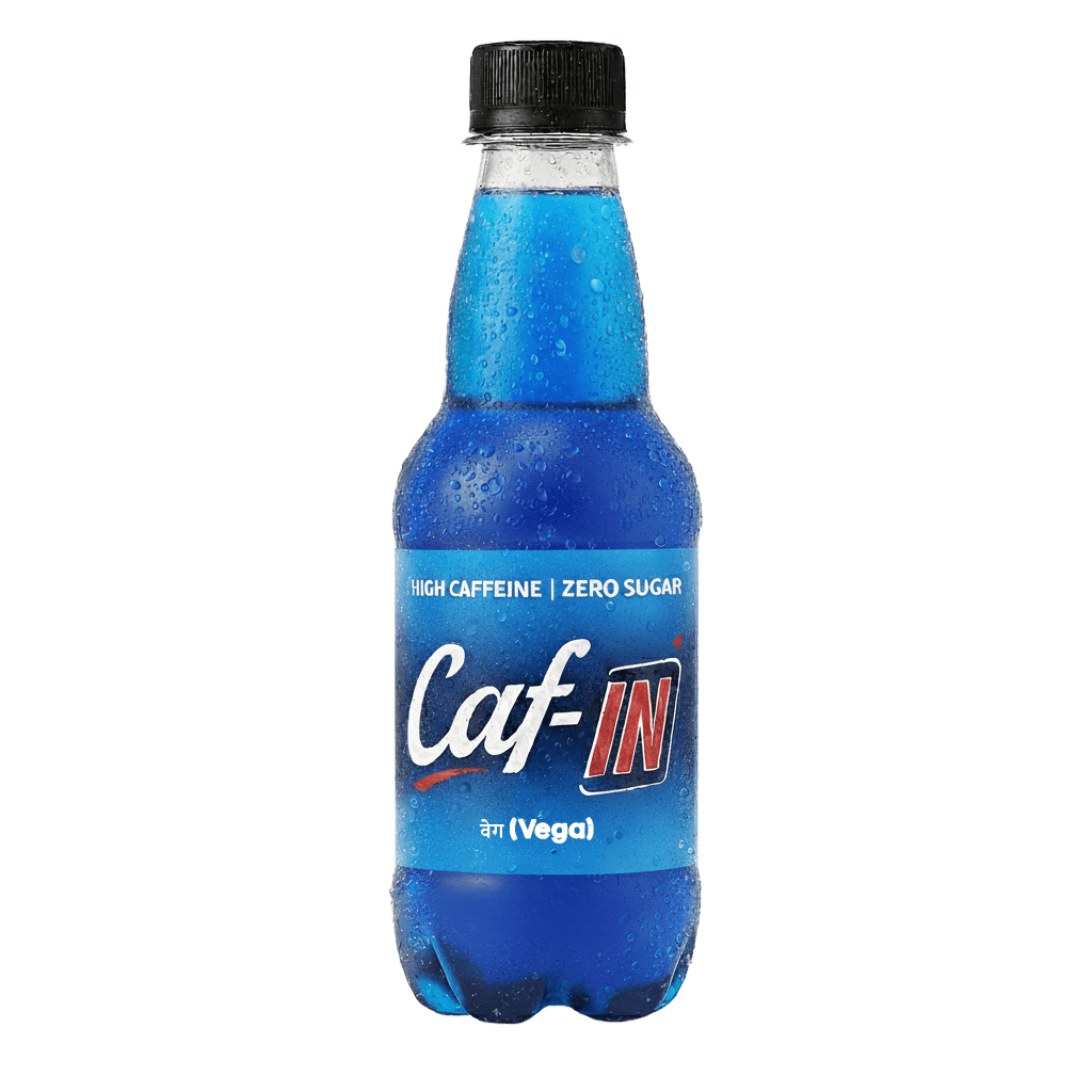 Bottle of Caf-IN Vega Lemon & Cardamom flavour